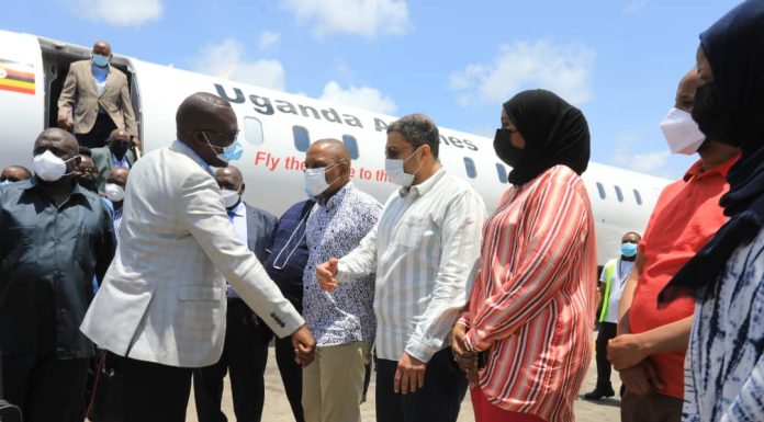 Ugandan Ministers Arrive in Mombasa for Kenya-Uganda Agribusiness Symposium Kenya Uganda Agribusiness Symposium